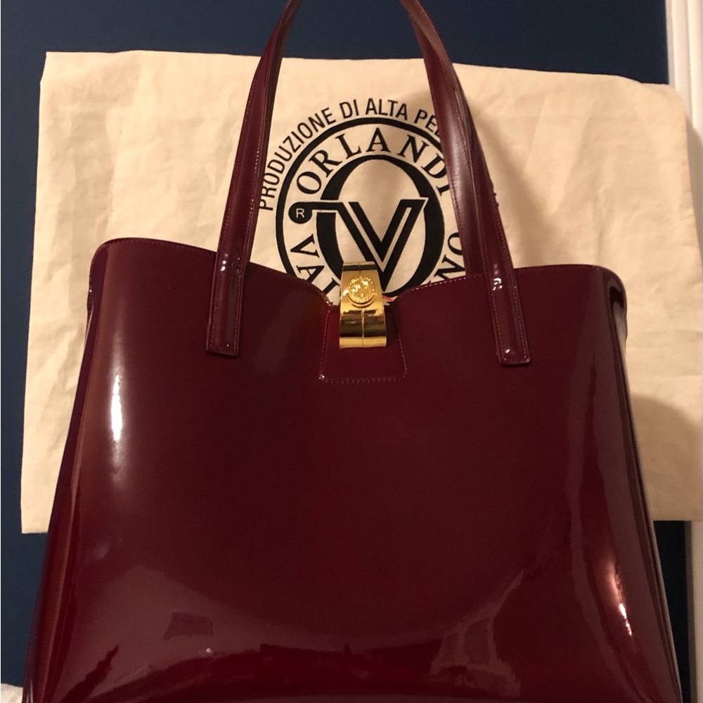 BNWT VALENTINO ORLANDI Burgundy Tote